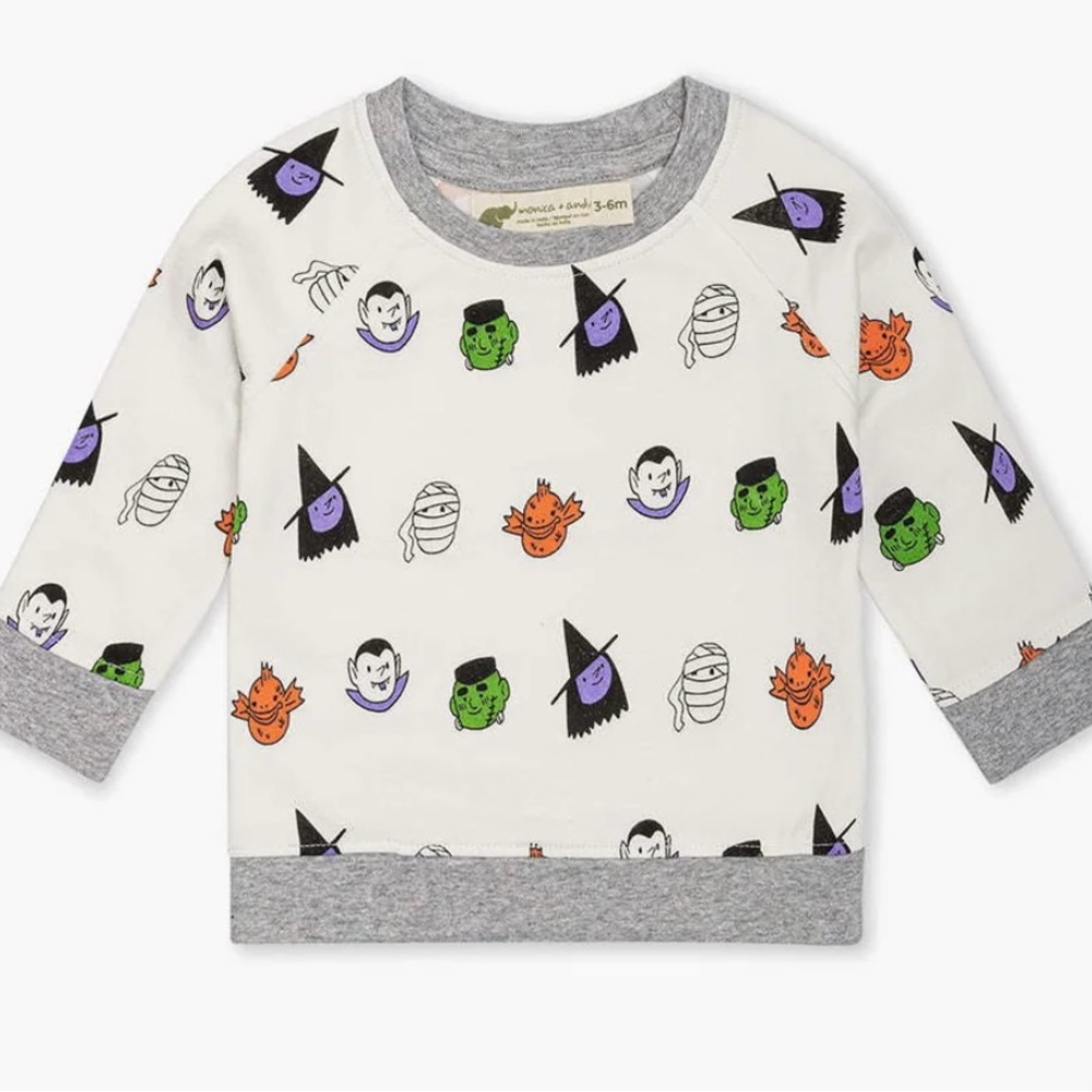 Monica + Andy Halloween Sweatshirt 3-6mo